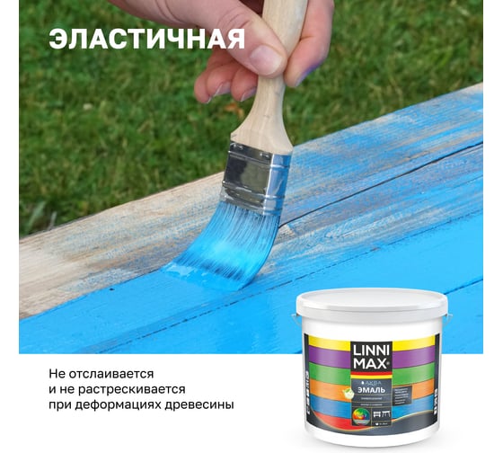Универсальная эмаль LINNIMAX Аква шелковисто-матовая База 3 8,46 л 948105455