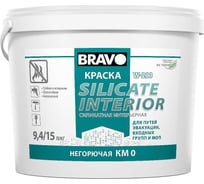 Краска BRAVO DECOR W-200 INTERION Silicote, 15кг 12711