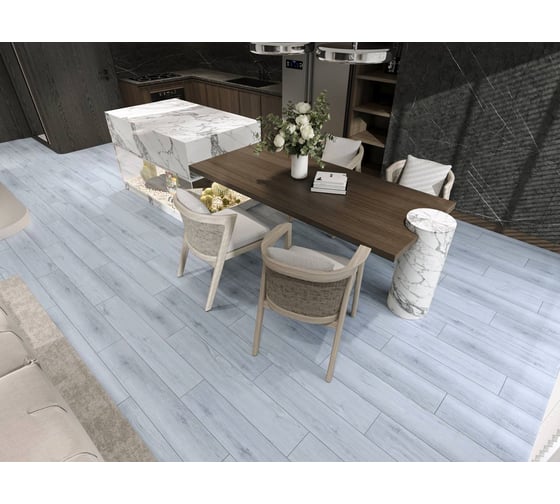 Ламинат EVOFLOOR Spc home oak grey/дуб серый 1220x183x4 мм, 2,232 м2 L-20347