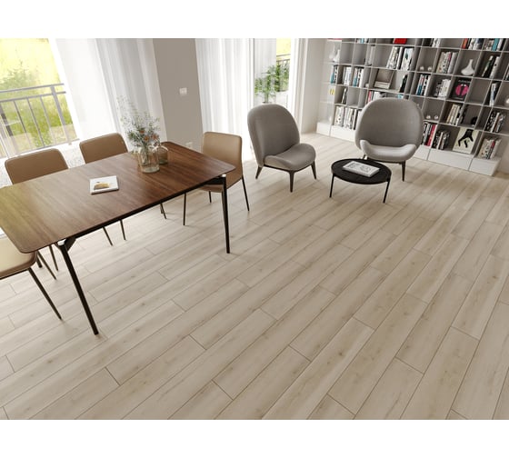 Ламинат EVOFLOOR Spc home oak white/дуб белый 1220x183x4 мм, 2,232 м2 L-20096