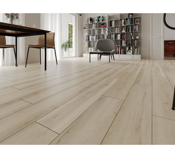 Ламинат EVOFLOOR Spc home oak white/дуб белый 1220x183x4 мм, 2,232 м2 L-20096