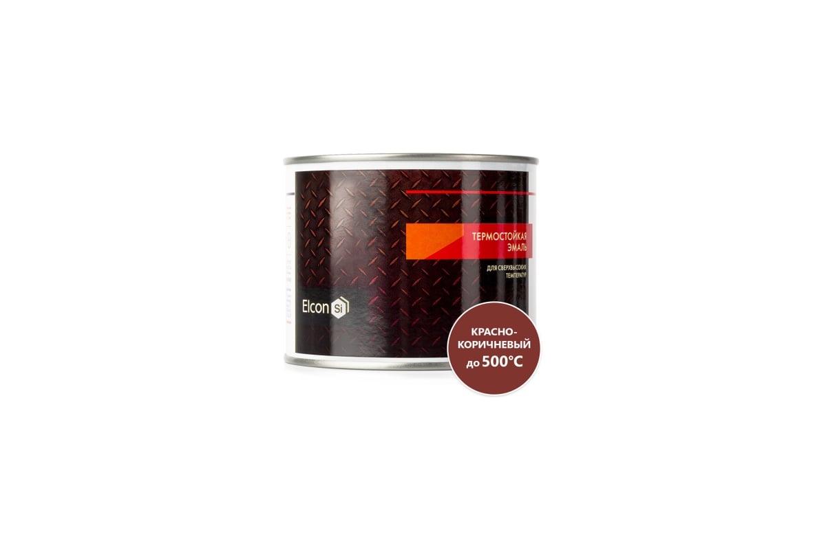 Термостойкая эмаль Elcon Max Therm красно-коричневая 500 градусов 0,4кг .