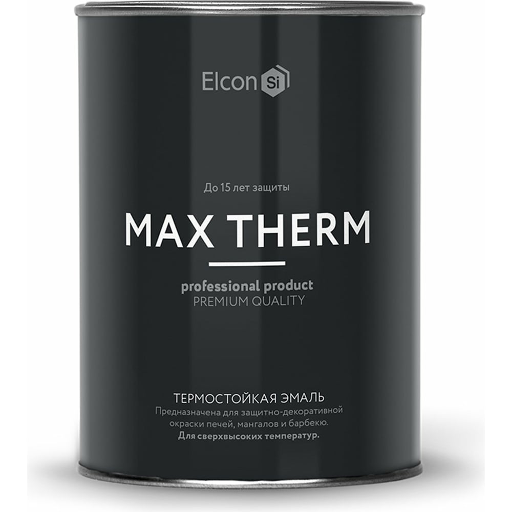 Термостойкая эмаль Elcon Max Therm белая 400 градусов 0,8кг 00-00002895 ...