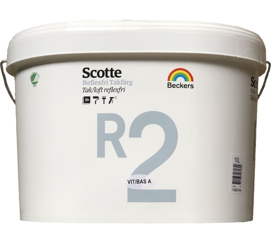 Краска Beckers SCOTTE R2 TAKFARG белая гл/мат 10 л 51281 1
