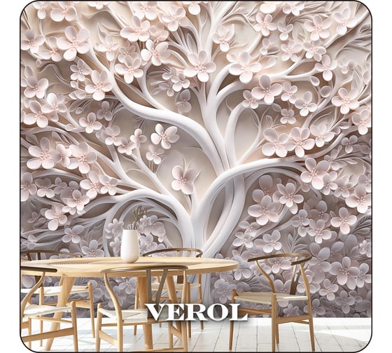 Фотообои Verol флизелиновые, встык "дерево" 300x283 см 180-ФФО-05874