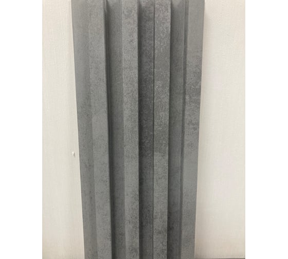 Реечная панель КронаПласт legno бетон невский, 8 шт/уп УТ-00095546