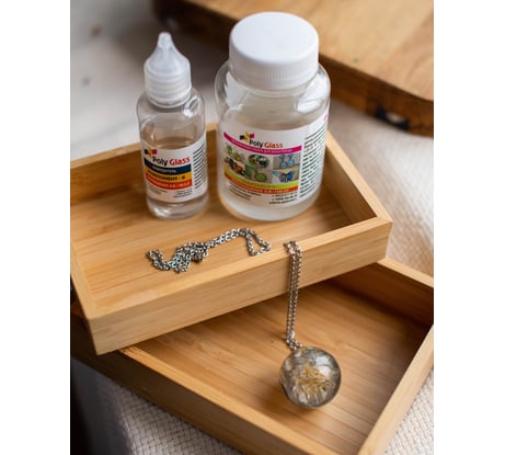 Прозрачная эпоксидная смола Poly max Poly Glass 68 г, для бижутерии PG0.68