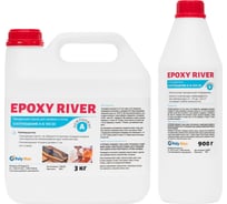 Прозрачная смола для заливки Poly max Epoxy River 3.9 кг ER3.9
