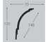 Карниз bello deco XPS К 18 (120x70) 00-00107158 2