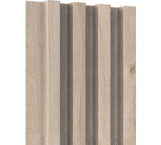 Реечная панель КронаПласт legno дуб мавелла милк, 8 шт/уп УТ-00095659