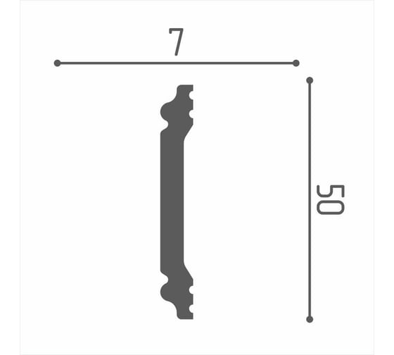 Плинтус Де-Багет XPS POLYMER М 50 00-00003304