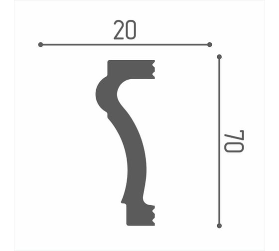 Плинтус Де-Багет XPS POLYMER М 70 00-00106728