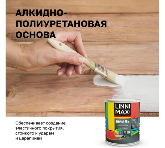 Универсальная эмаль LINNIMAX шелковисто-матовая База 3 0,69 л 948105290