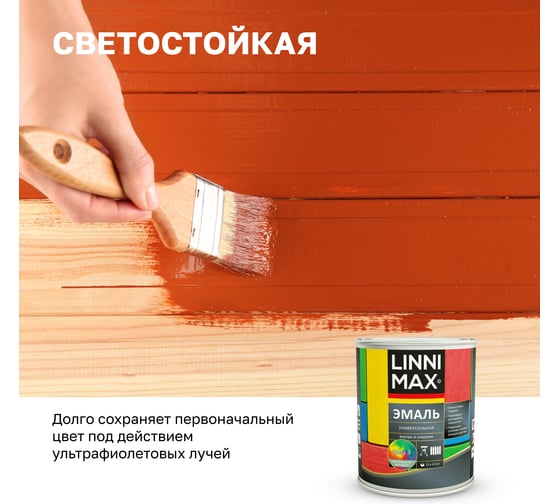 Универсальная эмаль LINNIMAX шелковисто-матовая База 3 2,3 л 948105291