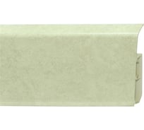 Напольный пластиковый плинтус Royce 80 мм (2200x80x20) Плинтус Royce 341 Кварц белый