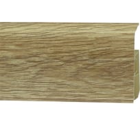 Напольный пластиковый плинтус Royce 80 мм (2200x80x20) Плинтус Royce 330 Дуб Летний