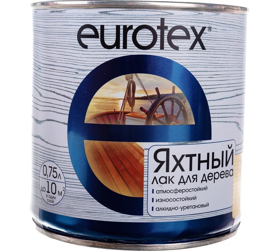 Яхтный лак Eurotex глянцевый 0.75 л 6 19294
