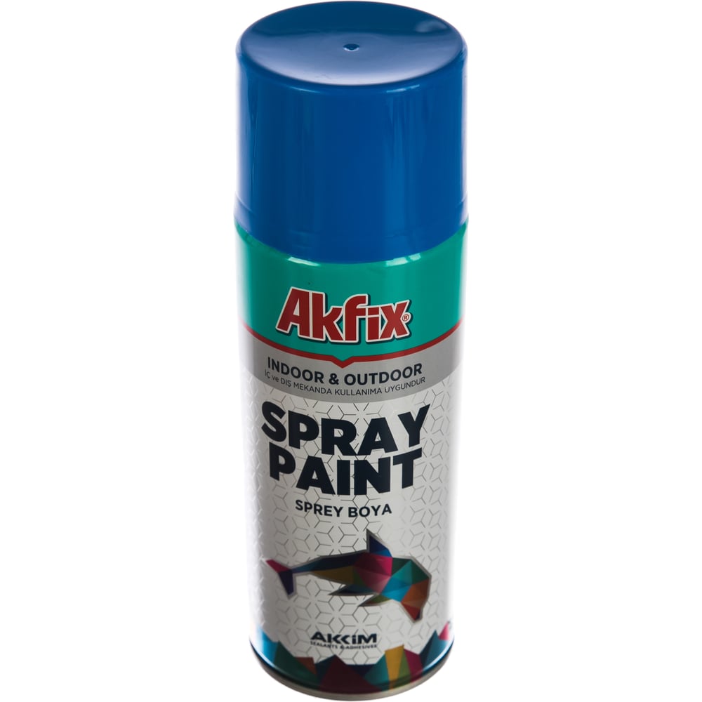 Akfix Spray Paint краска акриловая аэрозольная 400 мл RAL 5017 синяя глянцевая