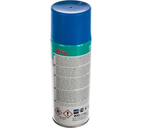 Аэрозольная акриловая краска Akfix RAL 5017 синяя, глянцевая, 400 мл SP423031