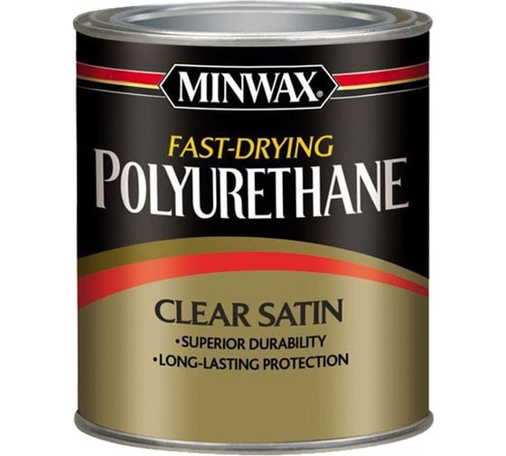 Быстросохнущий полиуретан Minwax Fast-Drying Полуматовый 946 мл 63010 1