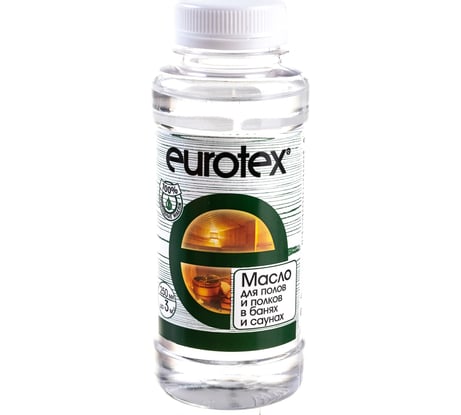 Масло для полов и полков в банях и саунах Eurotex 0.25 л 6/12 15903