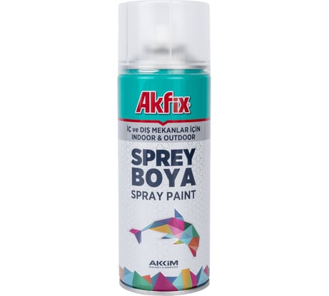 Аэрозольная акриловая краска Akfix RAL 9005 черная, матовая, 400 мл SP423000