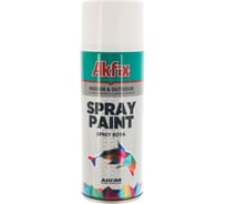 Аэрозольная акриловая краска Akfix RAL 9003 белая, глянцевая, 400 мл SP423017