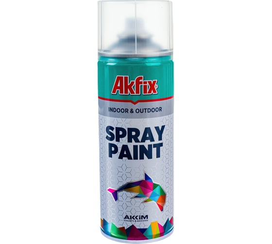 Аэрозольная акриловая краска Akfix RAL 9005 черная, глянцевая, 400 мл SP422997
