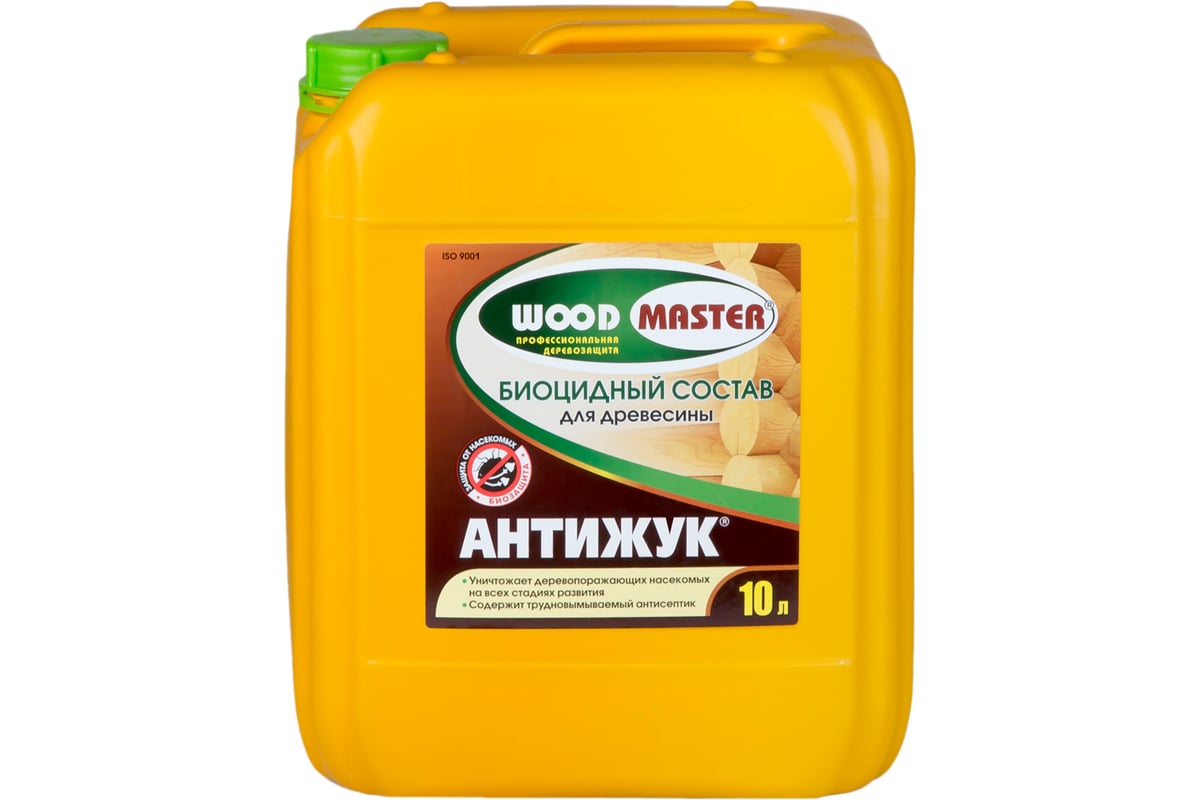 Биоцидный пропиточный состав для древесины WoodMaster Антижук 10 л 625 .