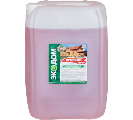 Огнебиозащитный состав для древесины Экодом Огнебиопроф 23 кг 45822