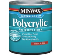 Защитное финишное покрытие Minwax Polycrylic Глянцевый 237 мл 25555