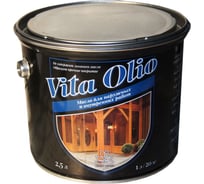 Масло Живая краска Vita Olio для наружных работ фасадное шелковисто-матовое махагон 2.5 л 253323