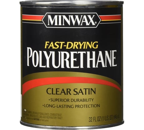 Быстросохнущий полиуретан Minwax Fast-Drying Полуматовый 3.785 л 71028