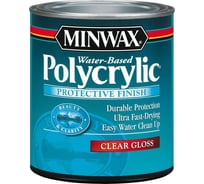 Защитное финишное покрытие Minwax Polycrylic Глянцевый 946 мл 65555
