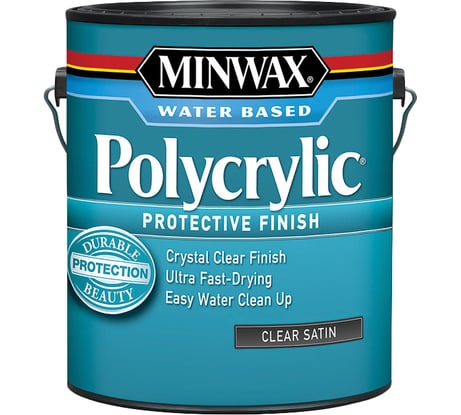 Защитное финишное покрытие Minwax Polycrylic Полуматовый 3.785 мл 13333