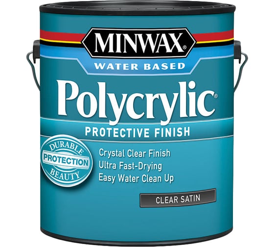 Защитное финишное покрытие Minwax Polycrylic Полуматовый 3.785 мл 13333 1