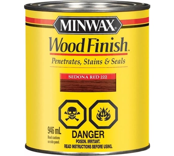 Морилка Minwax WF 222 Красная Седона 946 мл 70043