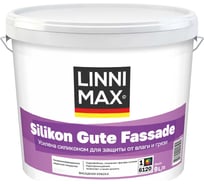 Краска силиконовая LINNIMAX Silikon Gute Fassade модифицированная для наружных работ База 1 9 л 948105532