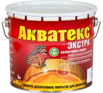 Защитно-декоративное покрытие для древесины Акватекс Экстра Орегон, полуглянцевое, 3 л 13865