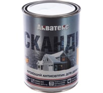 Антисептик для дерева АКВАТЕКС СКАНДИ кроющий, полуматовый, карамель, 0.75 л 202903