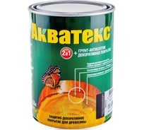 Защитно-декоративное покрытие для дерева АКВАТЕКС 2 в 1 полуматовое, венге, 0.8 л 135084