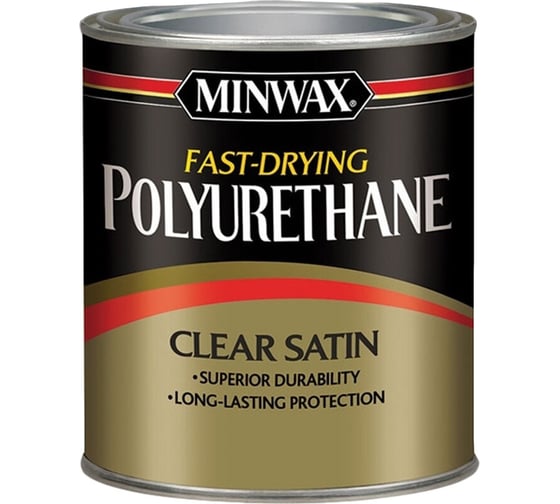 Быстросохнущий полиуретан Minwax Fast-Drying Полуматовый 237 мл 23010 1