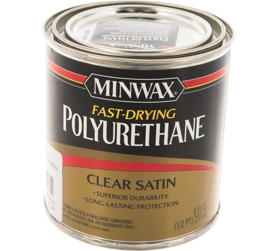 Быстросохнущий полиуретан Minwax Fast-Drying Полуматовый 237 мл 23010