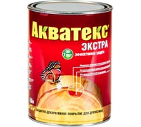 Защитно-декоративное покрытие для древесины Акватекс Экстра ваниль, полуглянцевое, 0.8 л 135092