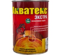 Защитно-декоративное покрытие для древесины Акватекс Экстра сосна, полуглянцевое, 0.8 л 13860