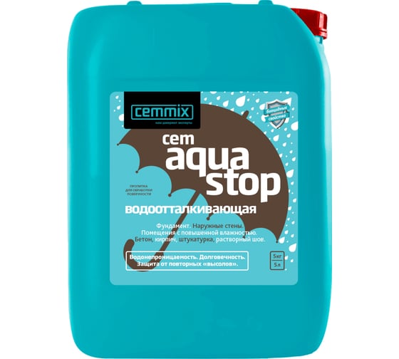 Водоотталкивающая пропитка Cemmix CemAquaStop 5 л 206774