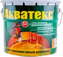 Защитно-декоративное покрытие для дерева АКВАТЕКС 2 в 1 полуматовое, орегон, 3 л 541
