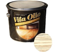 Масло для паркета, лестниц и мебели шелковисто-матовое бесцветное VITA OLIO, 2,5 л 252616