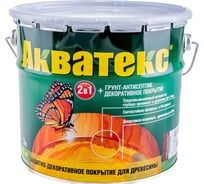 Защитно-декоративное покрытие для дерева АКВАТЕКС 2 в 1 полуматовое, палисандр, 3 л 4 549