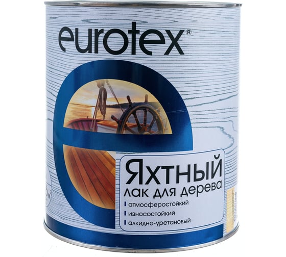 Яхтный лак Eurotex полуматовый 2 л 3 19297
